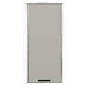 Шкаф верхний торцевой Фрейм Grey Silk Белый 920*300*310