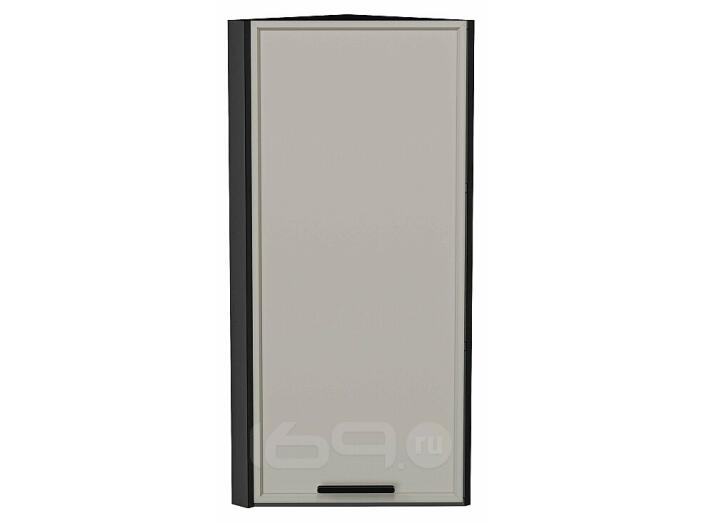 Шкаф верхний торцевой Фрейм Grey Silk Graphite 920*300*310