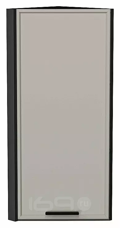 Шкаф верхний торцевой Фрейм Grey Silk Graphite 920*300*310