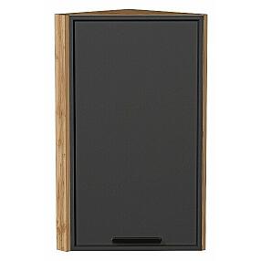 Шкаф верхний торцевой Фрейм Stormy Silk Дуб Вотан 716*300*324