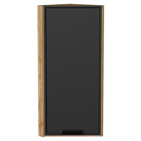 Шкаф верхний торцевой Фрейм Stormy Silk Дуб Вотан 920*300*310