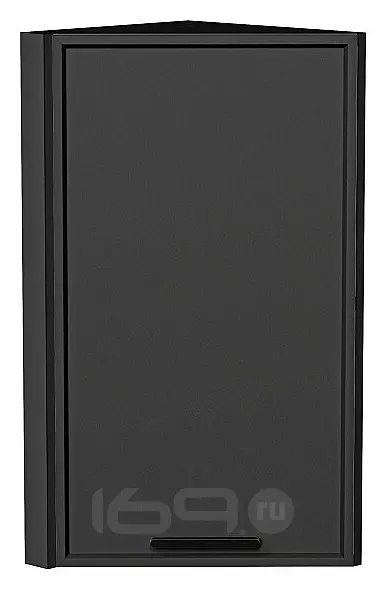 Шкаф верхний торцевой Фрейм Stormy Silk Graphite 716*300*324