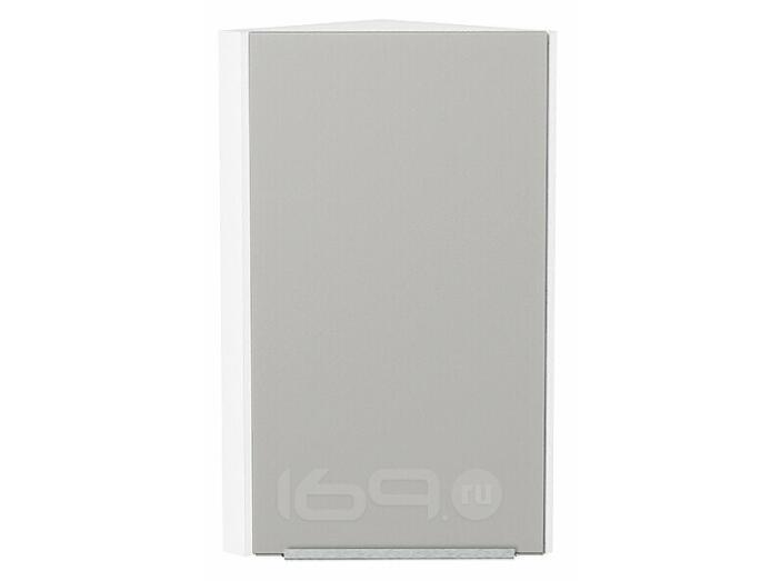 Шкаф верхний торцевой Фьюжн Silky Light Grey  Белый 716*300*306