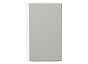 Шкаф верхний торцевой Фьюжн Silky Light Grey Белый 716*300*306