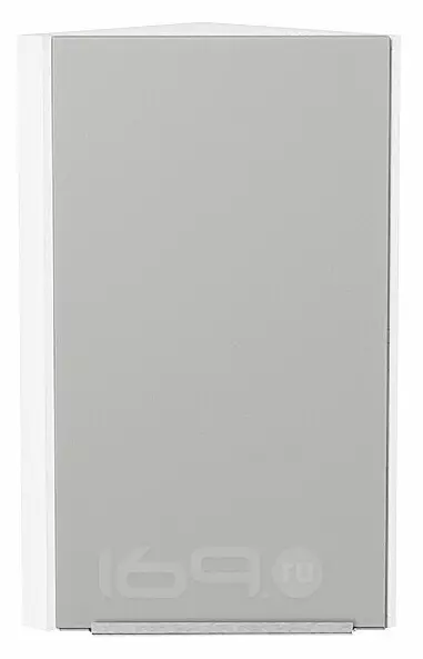 Шкаф верхний торцевой Фьюжн Silky Light Grey  Белый 716*300*306