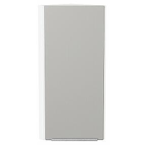 Шкаф верхний торцевой Фьюжн Silky Light Grey  Белый 920*300*306