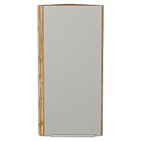 Шкаф верхний торцевой Фьюжн Silky Light Grey  Дуб Вотан 920*300*306