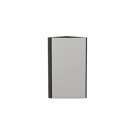 Шкаф верхний торцевой Фьюжн Silky Light Grey  Graphite 716*300*306