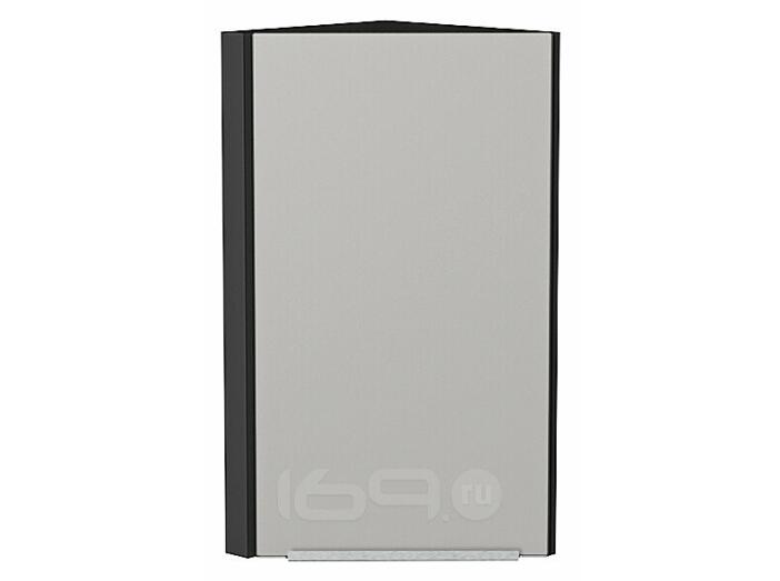 Шкаф верхний торцевой Фьюжн Silky Light Grey  Graphite 716*300*306