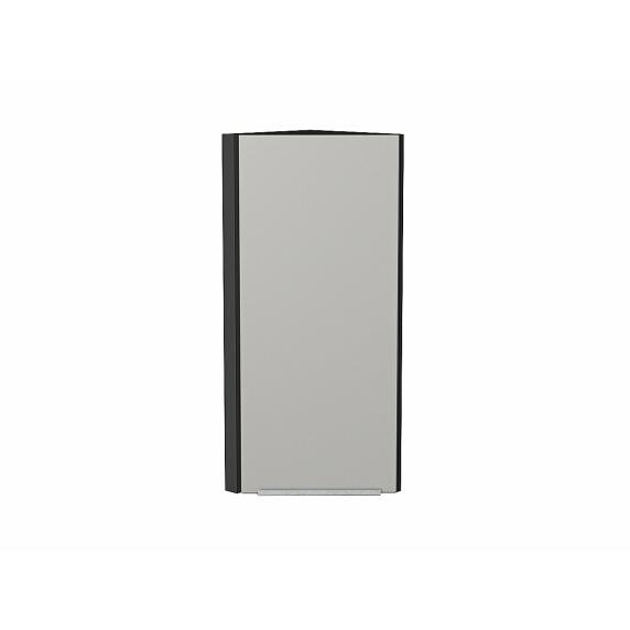 Шкаф верхний торцевой Фьюжн Silky Light Grey  Graphite 920*300*306