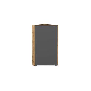 Шкаф верхний торцевой Фьюжн Stormy Silk/Дуб Вотан 716*300*306