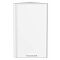 Шкаф верхний торцевой Квадро Белый/Белый 716*300*307