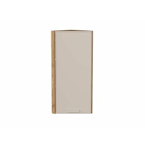 Шкаф верхний торцевой Квадро Кашемир/Дуб Вотан 920*300*307