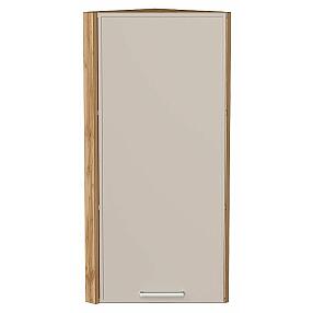 Шкаф верхний торцевой Квадро Кашемир/Дуб Вотан 920*300*307
