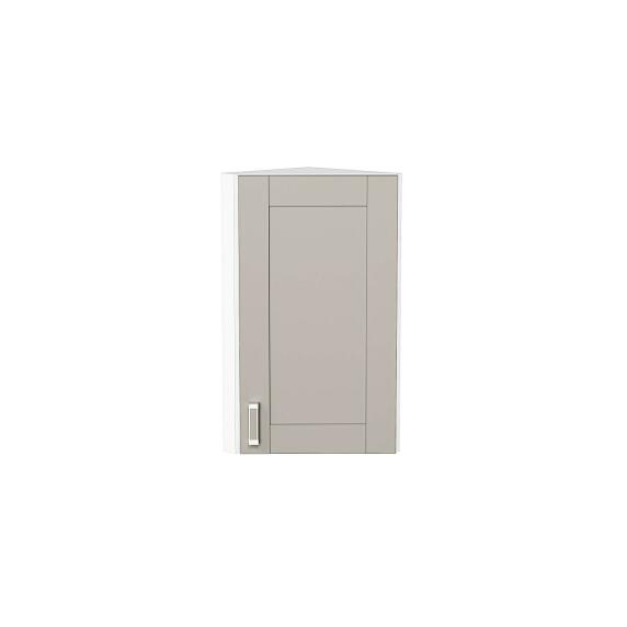 Шкаф верхний торцевой Лофт Grey Silk/Белый 716*300*306