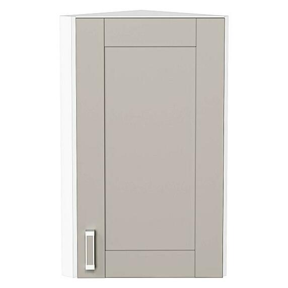 Шкаф верхний торцевой Лофт Grey Silk/Белый 716*300*306