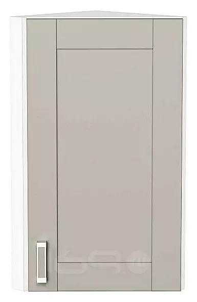 Шкаф верхний торцевой Лофт Grey Silk/Белый 716*300*306