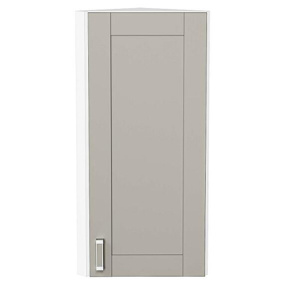 Шкаф верхний торцевой Лофт Grey Silk/Белый 920*300*306