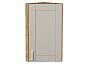Шкаф верхний торцевой Лофт Grey Silk/Дуб Вотан 716*300*306