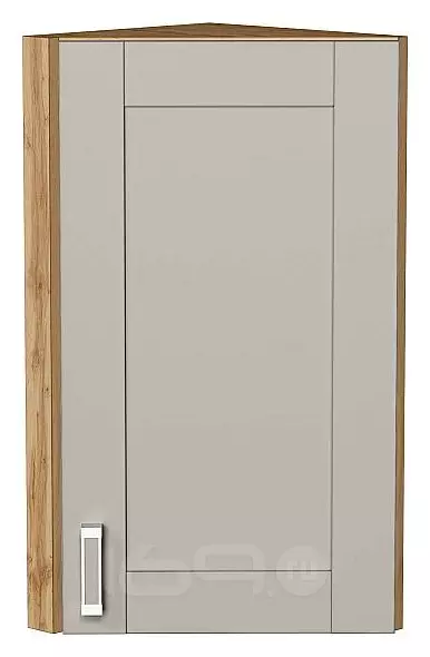 Шкаф верхний торцевой Лофт Grey Silk/Дуб Вотан 716*300*306