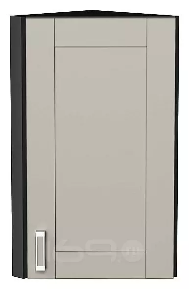 Шкаф верхний торцевой Лофт Grey Silk/Graphite 716*300*306