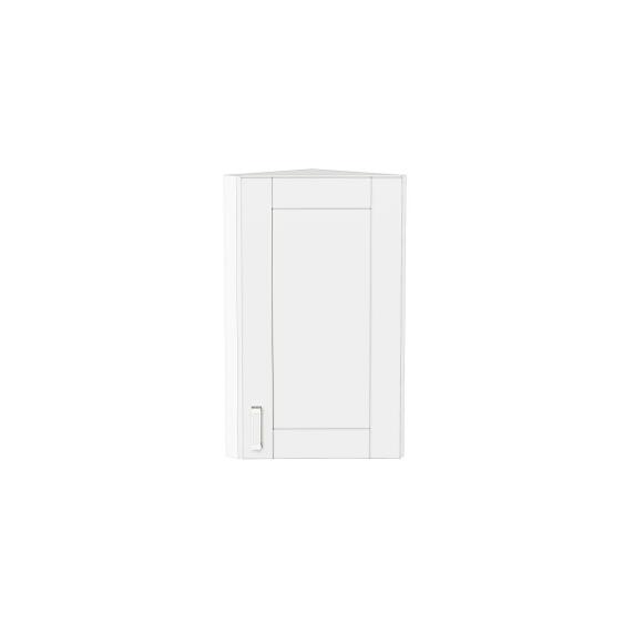 Шкаф верхний торцевой Лофт White Silk/Белый 716*300*306