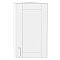 Шкаф верхний торцевой Лофт White Silk/Белый 716*300*306