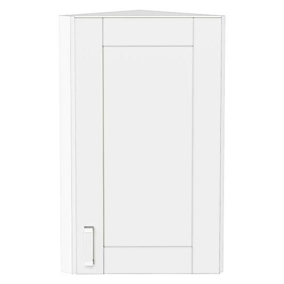 Шкаф верхний торцевой Лофт White Silk/Белый 716*300*306