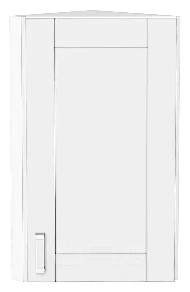 Шкаф верхний торцевой Лофт White Silk/Белый 716*300*306