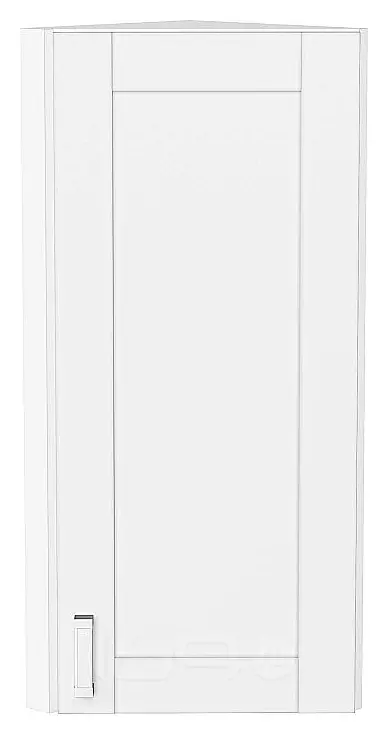 Шкаф верхний торцевой Лофт White Silk/Белый 920*300*306