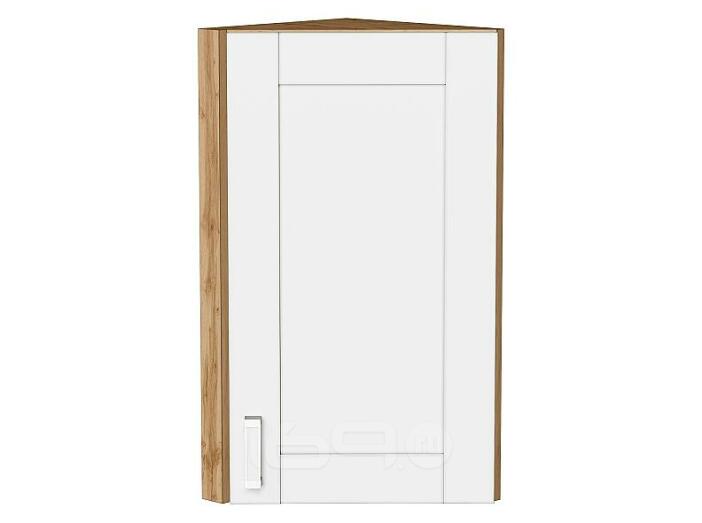 Шкаф верхний торцевой Лофт White Silk/Дуб Вотан 716*300*306