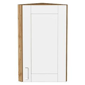 Шкаф верхний торцевой Лофт White Silk/Дуб Вотан 716*300*306