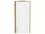 Шкаф верхний торцевой Лофт White Silk/Дуб Вотан 920*300*306