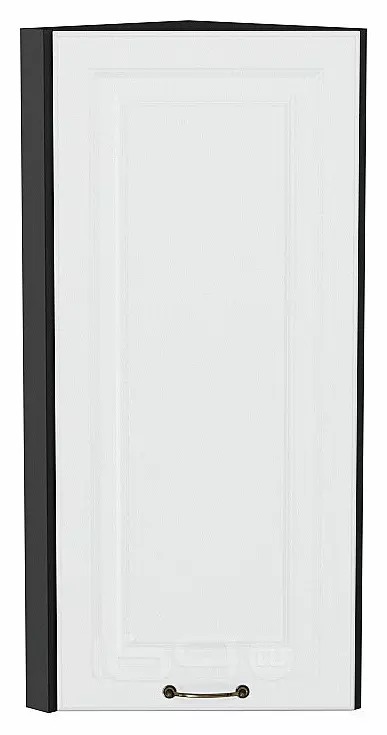 Шкаф верхний торцевой Ницца Белый/Graphite 920*300*304