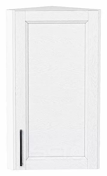 Шкаф верхний торцевой Сканди White Silkwood/Белый 716*300*306
