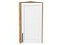 Шкаф верхний торцевой Сканди White Silkwood/Дуб Вотан 716*300*306