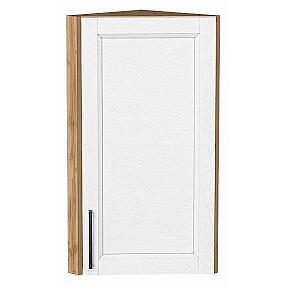 Шкаф верхний торцевой Сканди White Silkwood/Дуб Вотан 716*300*306