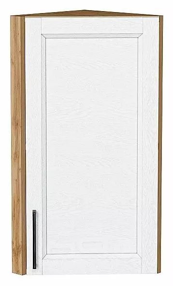 Шкаф верхний торцевой Сканди White Silkwood/Дуб Вотан 716*300*306