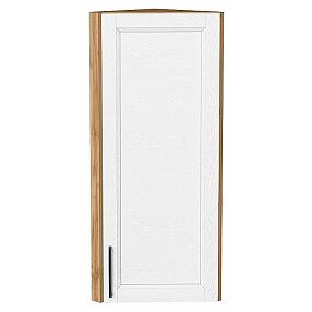Шкаф верхний торцевой Сканди White Silkwood/Дуб Вотан 920*300*306