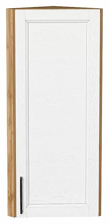 Шкаф верхний торцевой Сканди White Silkwood/Дуб Вотан 920*300*306