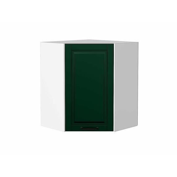 Шкаф верхний угловой Дублин Special Green/Белый 716*600*600