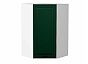 Шкаф верхний угловой Дублин Special Green/Белый 920*600*600