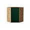 Шкаф верхний угловой Дублин Special Green/Дуб Вотан 716*600*600