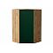 Шкаф верхний угловой Дублин Special Green/Дуб Вотан 920*600*600