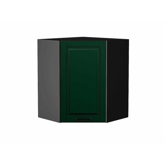 Шкаф верхний угловой Дублин Special Green/Graphite 716*600*600