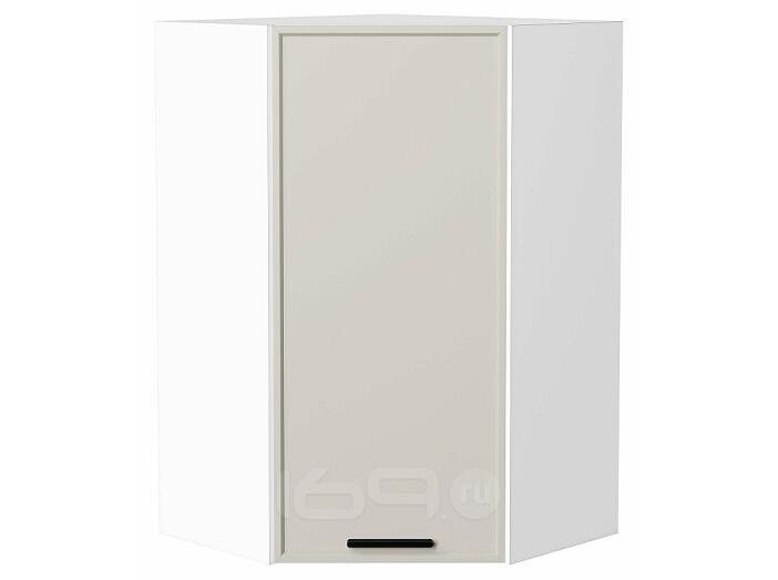 Шкаф верхний угловой Фрейм Cream Silk Белый 920*600*600