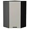 Шкаф верхний угловой Фрейм Grey Silk Graphite 920*600*600