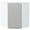 Шкаф верхний угловой Фьюжн Silky Light Grey  Белый 716*600*600 Шкаф верхний угловой Фьюжн Silky Light Grey  Белый 716*600*600