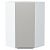 Шкаф верхний угловой Фьюжн Silky Light Grey Белый 920*600*600