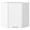 Шкаф верхний угловой Квадро Белый/Белый 716*600*600